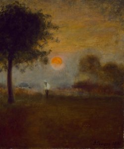 Moonrise door George Inness