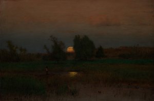 Maanopgang door George Inness