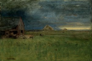De Eenzame Boerderij, Nantucket, 1892 door George Inness