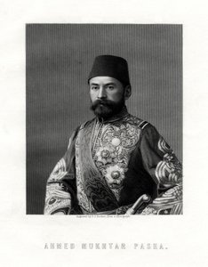 Ahmed Mukhtar Pasha, Frans en Ottomaans legerofficier, 19e eeuw door George J. Stodart