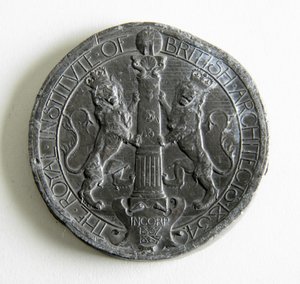 Royal Institute of British Architects medaille toegekend voor het essay en de gemeten tekening, 1907 door George James Frampton