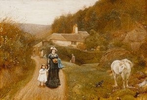 Een wandeling op het platteland door George John Pinwell