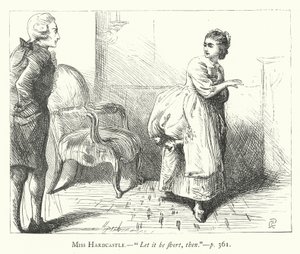 Illustratie voor She Stoops To Conquer door George John Pinwell