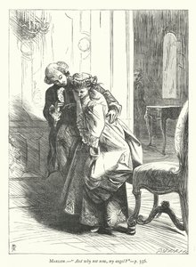 Illustratie voor She Stoops To Conquer door George John Pinwell