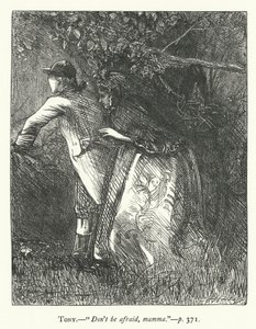 Illustratie voor She Stoops To Conquer door George John Pinwell