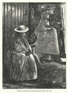 Illustratie voor The Deserted Village (gravure) door George John Pinwell