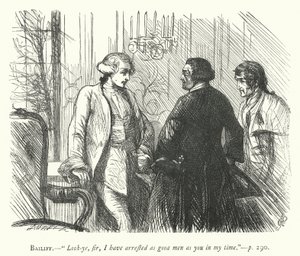 Illustratie voor The Good-Natured Man (gravure)