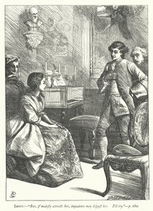 Illustratie voor The Good-Natured Man (gravure) door George John Pinwell