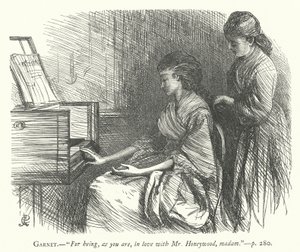 Illustratie voor The Good-Natured Man (gravure) door George John Pinwell