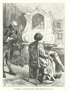 Illustratie voor The Good-Natured Man (gravure) door George John Pinwell