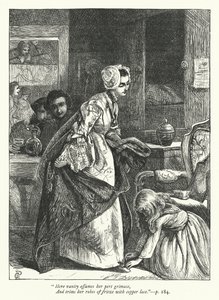 Illustratie voor The Traveller (gravure)