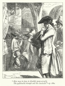 Illustratie voor The Traveller (gravure) door George John Pinwell