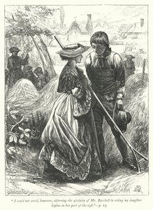 Illustratie voor The Vicar of Wakefield door George John Pinwell