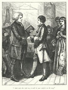 Illustratie voor De Pastoor van Wakefield door George John Pinwell