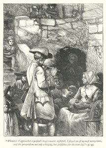 Illustratie voor The Vicar of Wakefield (gravure) door George John Pinwell