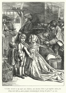 Illustratie voor The Vicar of Wakefield (gravure) door George John Pinwell