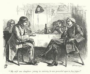 Illustratie voor The Vicar of Wakefield (gravure) door George John Pinwell