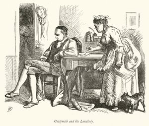 Oliver Goldsmith en zijn Hospita