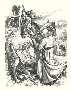 Het vertrek van de pelgrim door George John Pinwell
