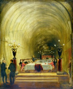 Banket in de Thames Tunnel, c.1827