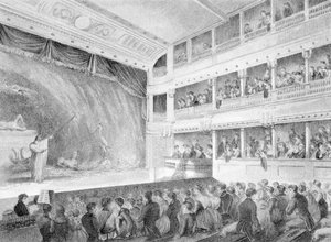 Interieur van het Little Theatre, Haymarket in Londen door George Jones