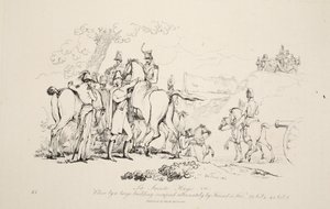 La Sainte Haye: Dichtbij een groot gebouw dat afwisselend door Vriend en Vijand wordt bezet, uitgegeven door J. Booth, 1816 door George Jones