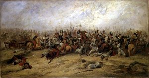 Het conflict bij de kanonnen, Balaclava, 1854