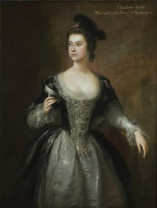 Portret van Lady Charlotte Boyle, Barones Clifford en Markiezin van Hartington door George Knapton
