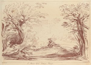 Zonder titel: Landschap met figuren