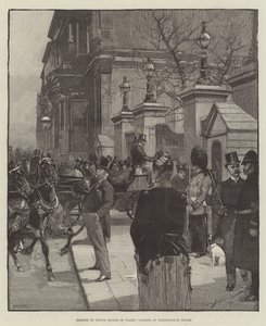 Ziekte van Prins George van Wales, Bezoekers bij Marlborough House door George L. Seymour