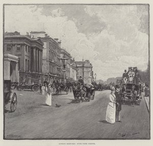 Londense schetsen, Hyde Park Corner door George L. Seymour