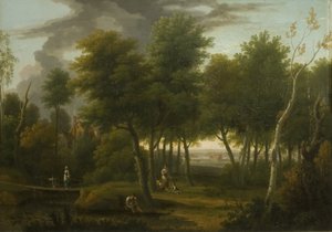 Bosrijk Landschap door George Lambert