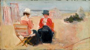 De Rode Jas, ca. 1910-14 door George Leslie Hunter