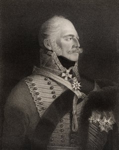 Prins Ernest Augustus, Hertog van Cumberland en Koning van Hannover, gegraveerd door H.R. Cook, uit 