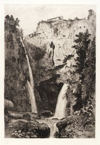 De watervallen van Tivoli door George Loring Brown