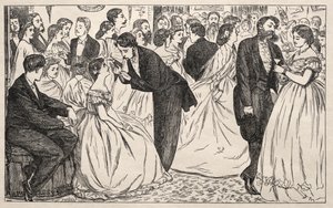 Een Klein Dansje in Harley Street, 1863 door George Louis Palmella Busson Du Maurier