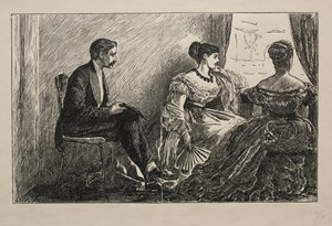 De Witte Camelia, 1868 door George Louis Palmella Busson Du Maurier