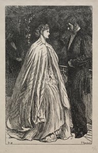 Twee tegen één op de Majoor, 1866 door George Louis Palmella Busson Du Maurier