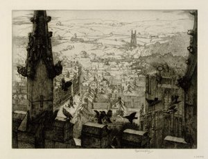 Kathedraal van Wells, Engeland door George Marples