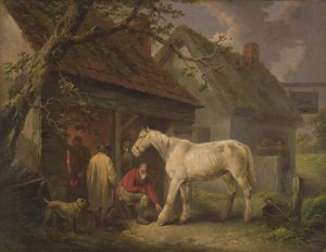 Een hoefsmidwinkel (of De hoefsmidssmederij) 1793 door George Morland