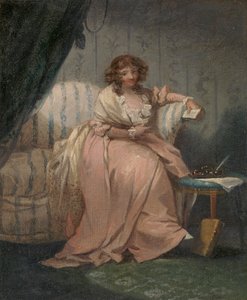 Een vrouw genaamd Anne, de vrouw van de kunstenaar door George Morland