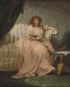 Een vrouw genaamd Anne, de vrouw van de kunstenaar door George Morland