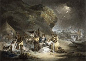 Afrikaanse gastvrijheid, gegraveerd door John Raphael Smith, 1791