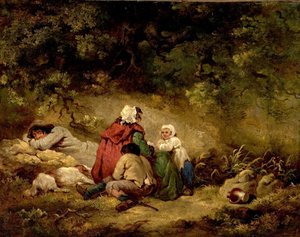 Zigeunerkamp door George Morland