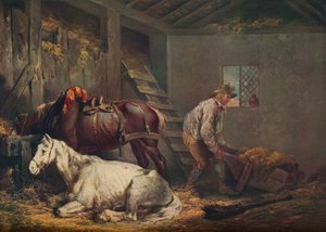 Paarden in een stal, 1791
