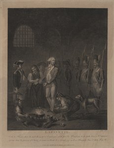 Lafayette in de gevangenis van Olmütz door George Morland