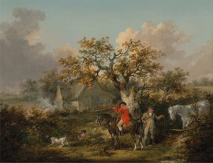 Patrijs schieten door George Morland