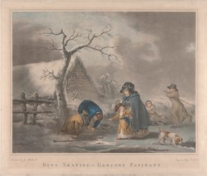 Set van Vier: Jongens aan het Schaatsen