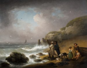 Schieten op zeevogels, 1795 door George Morland