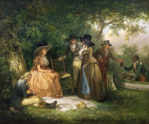 De Maaltijd van de Visser door George Morland